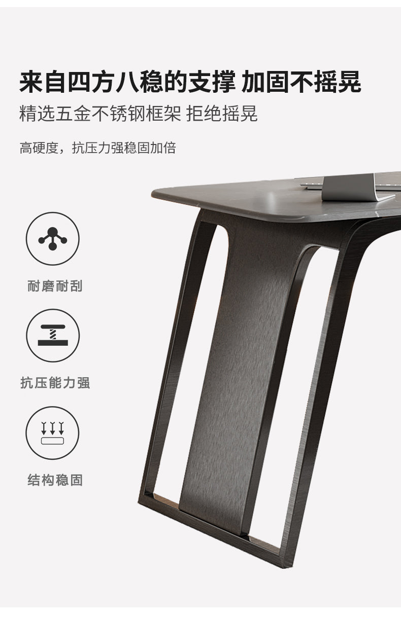 Italian minimalist rock board desk Study desk Study desk Computer desk