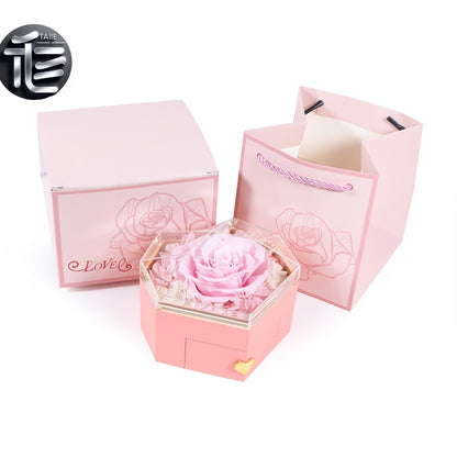 Engagement Ring Box Velvet – Wedding Ring Holder for Proposal, Luxury Heart-Shaped Jewelry Gift Box