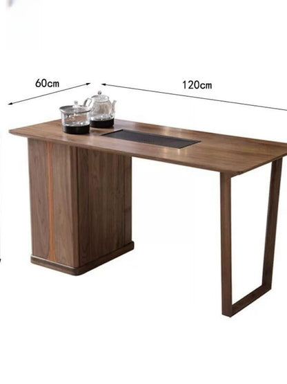 Dutch new Chinese solid wood tea table and chair combination home small living room tea table Zen tea room custom tea table