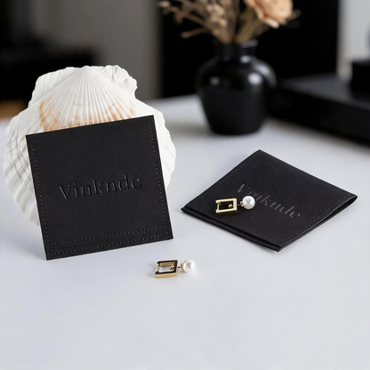 50PCS Soft Suede Drawstring Pouches with Custom Logo, Jewelry Storage Bags, Anti-Scratch Gift Packaging