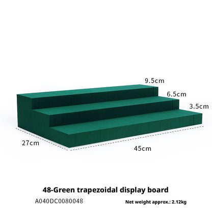 Metal & Suede Jewelry Display Stand Set for Retail Store Countertop