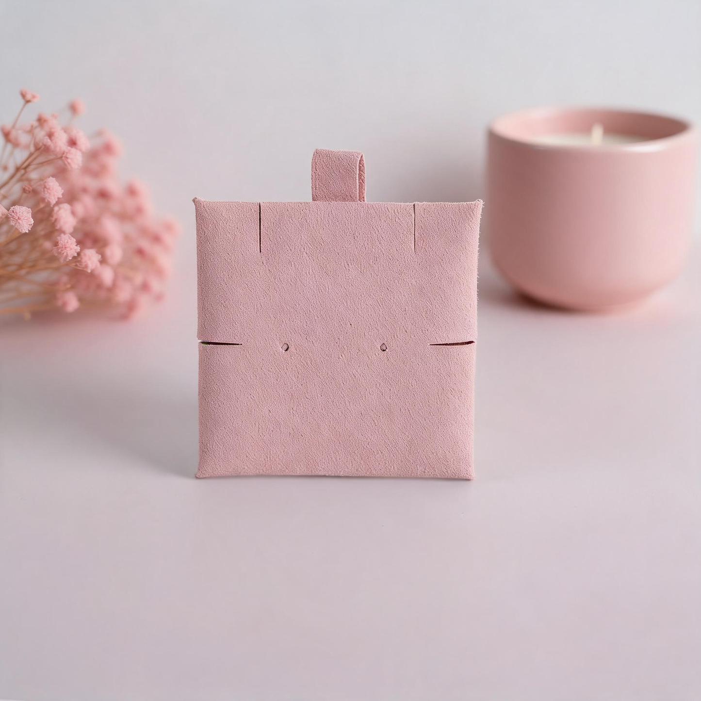50pcs Soft Suede Pad with Custom Logo, Jewelry Storage Bags, Anti-Scratch Gift Packaging
