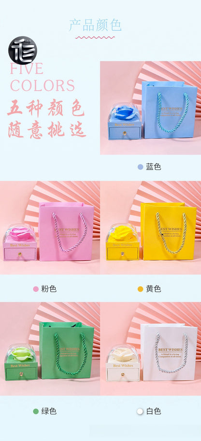 Christmas Jewelry Gift Box – Festive Velvet Ring & Necklace Box, Holiday Present for Her,jewelry box