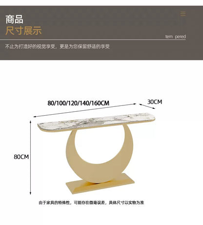 Porch table end view table rock plate Italian entry cabinet simple modern light luxury living room wall table corridor porch cabinet