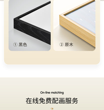 Stone to run modern simple porch decorative painting wabi-Sabi wind green plant corridor corridor hanging painting high sense wall painting