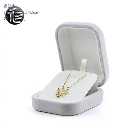 Engagement Ring Box Velvet – Wedding Ring Holder for Proposal, Luxury Heart-Shaped Jewelry Gift Box,Custom Jewelry Box for Small Business