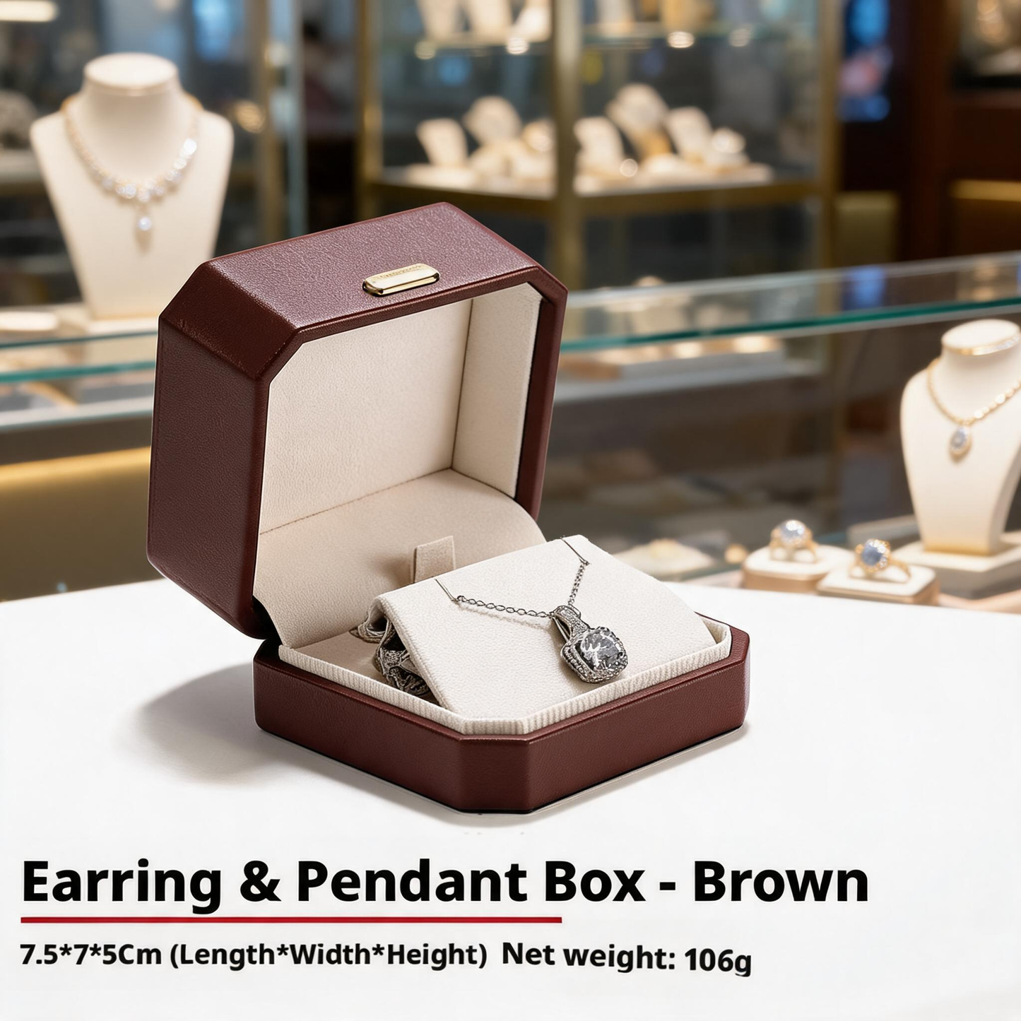 10PCS Jewelry Box for Gifts, Leather Storage Case for Rings Earrings Necklaces pendant bangle
