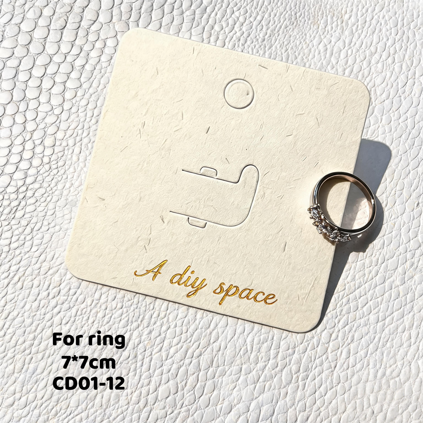 500pcs Eco Matte Jewelry Display Cards, Plant Fiber Paper, Custom Logo Packaging