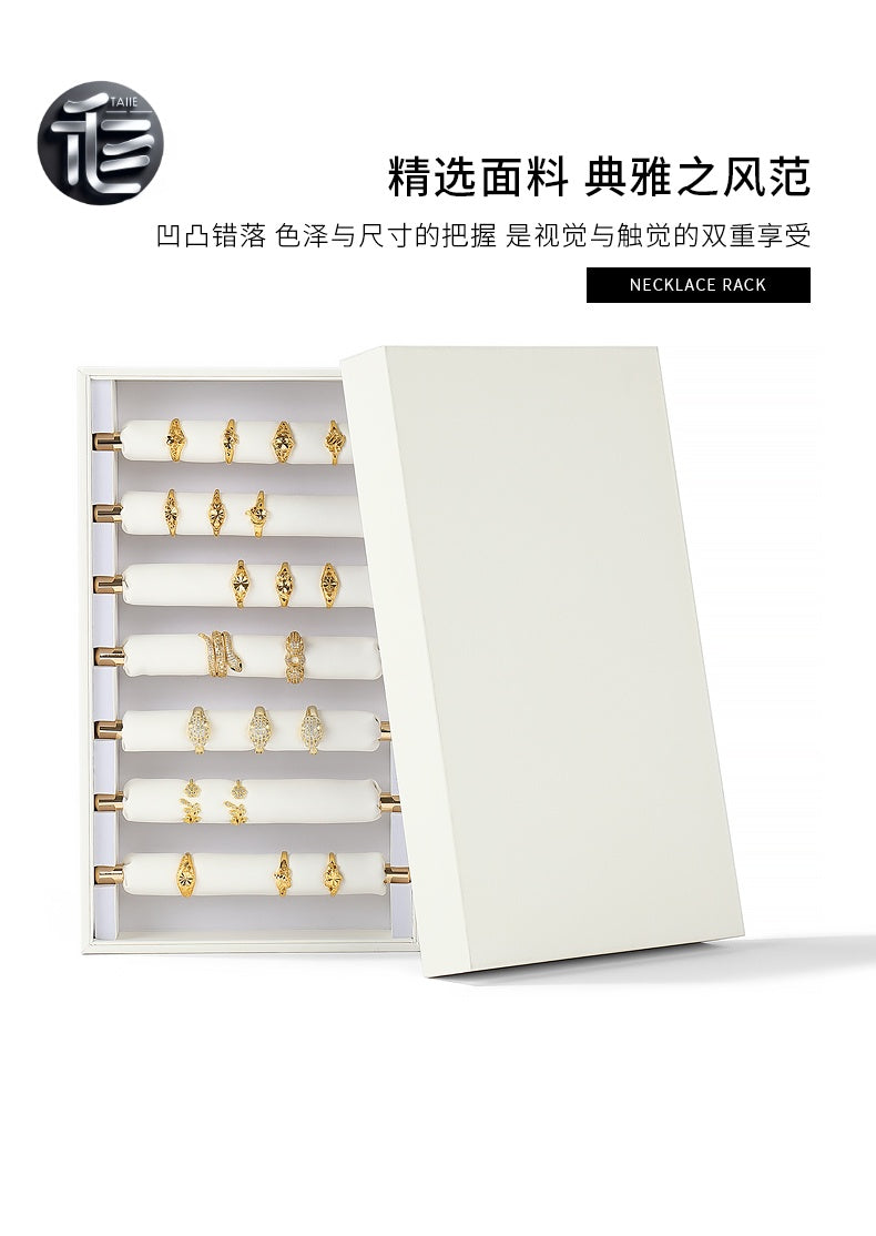 Ring box.Display Jewelry Box | Large Capacity Foldable Organizer | Trays for Vendors & Exhibitors
