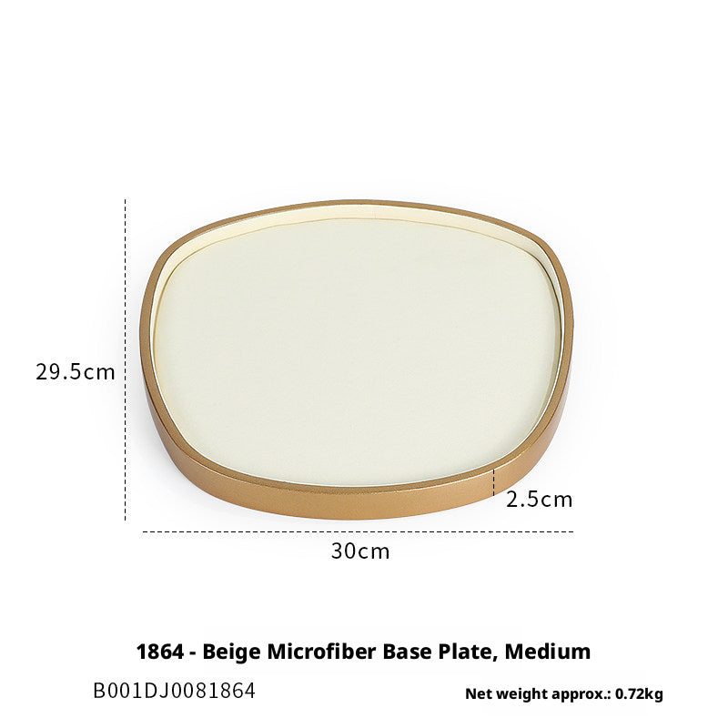 Rose Gold Suede Jewelry Display Stands & Trays for Boutique