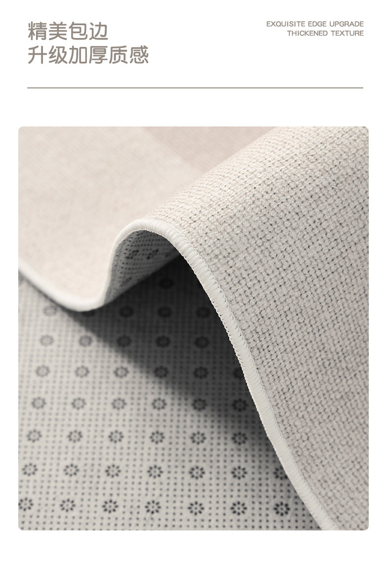 Grey carpet living room light luxury high-end high-end washable rub home sofa floor mat