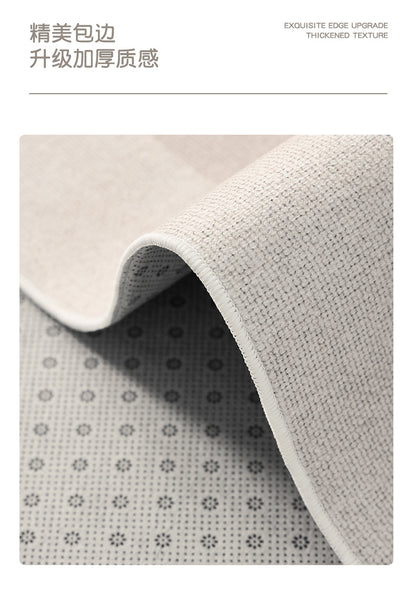 Grey carpet living room light luxury high-end high-end washable rub home sofa floor mat