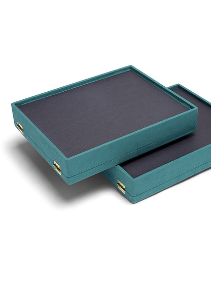 Handmade Double Door Jewelry Box, Large Capacity Organizer for Rings Necklaces, Gift