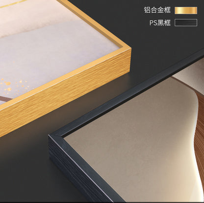 Modern light luxury bedroom painting bedside decoration painting advanced sense simple abstract room master bedroom background wall horizontal plate hanging painting