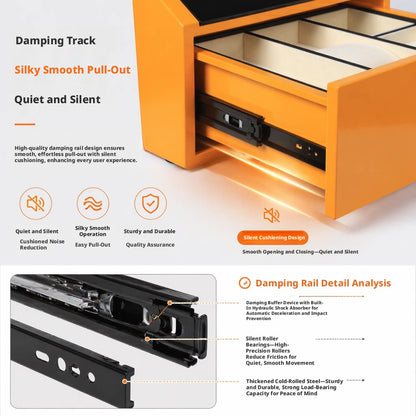 Jewelry Storage Safe, All-Steel Security Cabinet, Fingerprint Passcode Lock Box