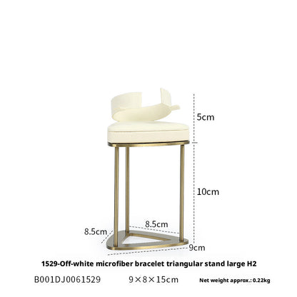 Minimalist Gold Metal Riser - Geometric Display for Shop