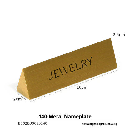 Minimalist Gold Metal Riser - Geometric Display for Shop