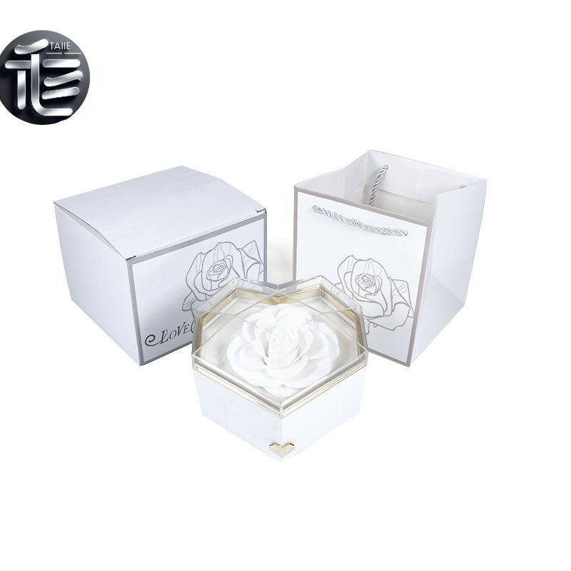Engagement Ring Box Velvet – Wedding Ring Holder for Proposal, Luxury Heart-Shaped Jewelry Gift Box