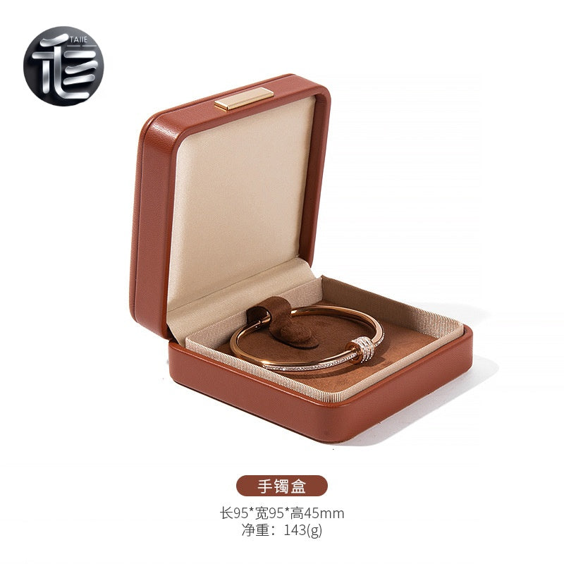 Jewelry Box,Ring Box,Necklace Box,Leather Jewelry Box,Valentine’s Day Jewelry Box,Custom Jewelry Box for Small Business