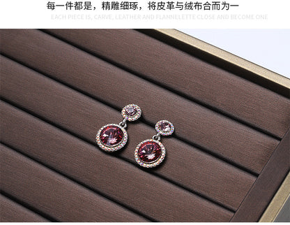 Inclined Jewelry Display Tray: Rings, Earrings, Necklaces, Pendants – Dual Position Stand