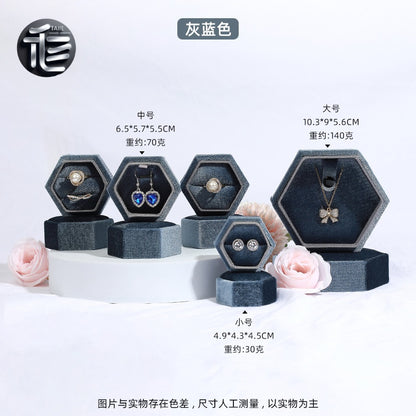 Custom Jewelry Box for Small Business,Velvet Jewelry Box – Premium Ring & Necklace Gift Box for Women, Elegant Wedding Engagement Present