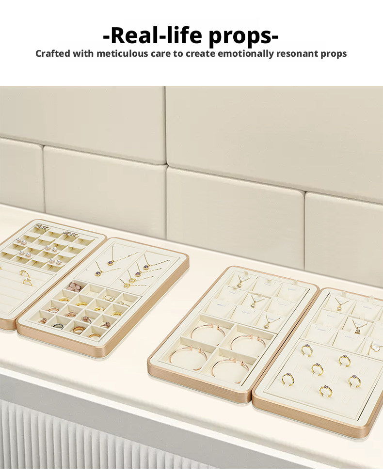 Minimalist Gold Metal Riser - Geometric Display for Shop