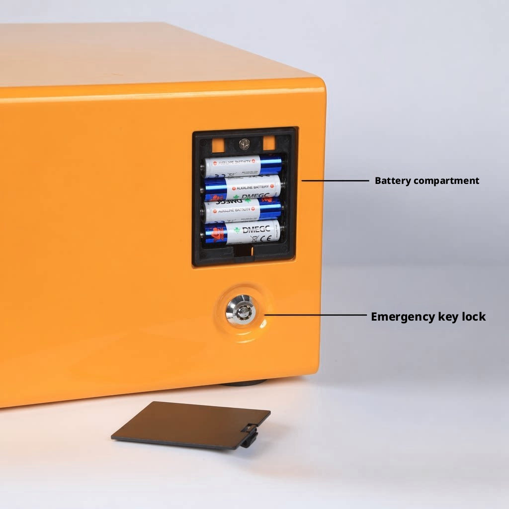 Jewelry Storage Safe, All-Steel Security Cabinet, Fingerprint Passcode Lock Box