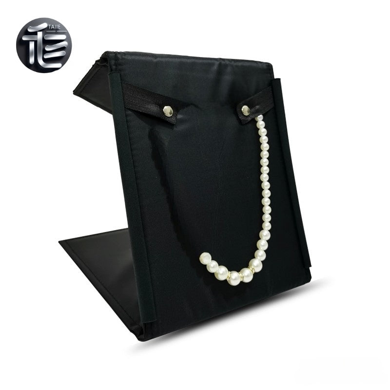 Travel Jewelry Roll, Portable Velvet Pouch for Necklace & Rings, Compact Case for Vacation