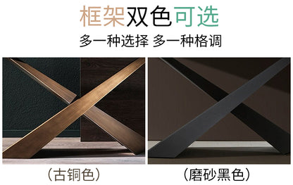 Italian very simple rock panel porch table post-modern simple size apartment creative entry bar table light luxury porch table