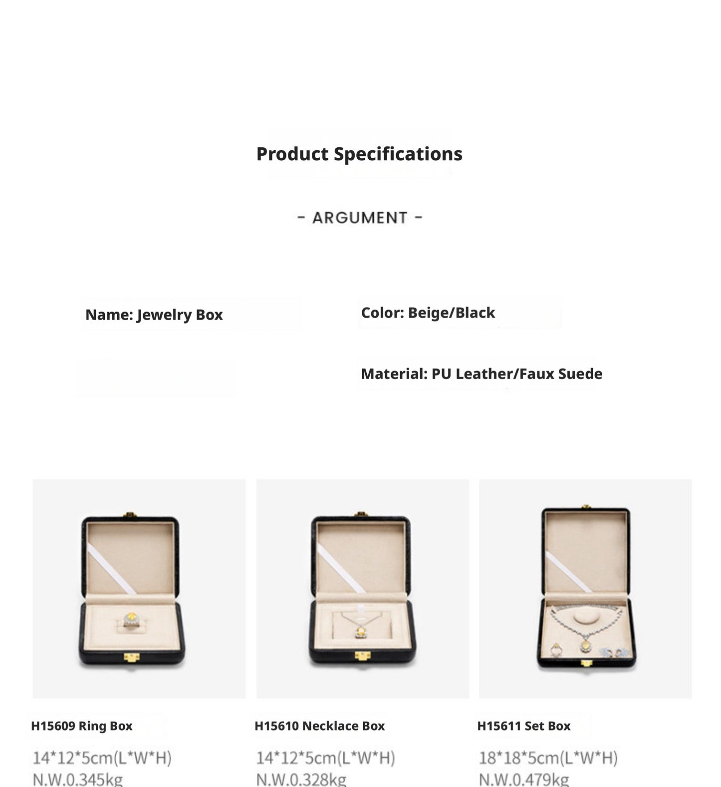 Jewelry Storage Box, Velvet Organizer Display Case for Rings and Necklaces