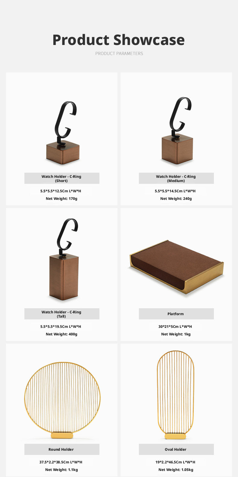 Luxury Metal Watch Stand - Solid Steel Display for Men's Collection