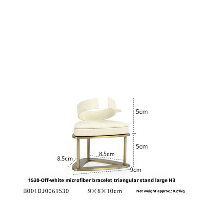 Minimalist Gold Metal Riser - Geometric Display for Shop