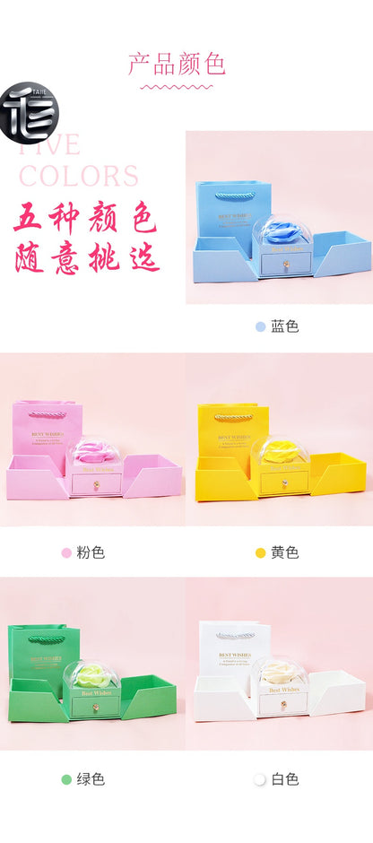 Mother's Day Jewelry Box – Elegant Gift for Mom, Personalized Floral Keepsake Organizer,jewelry box