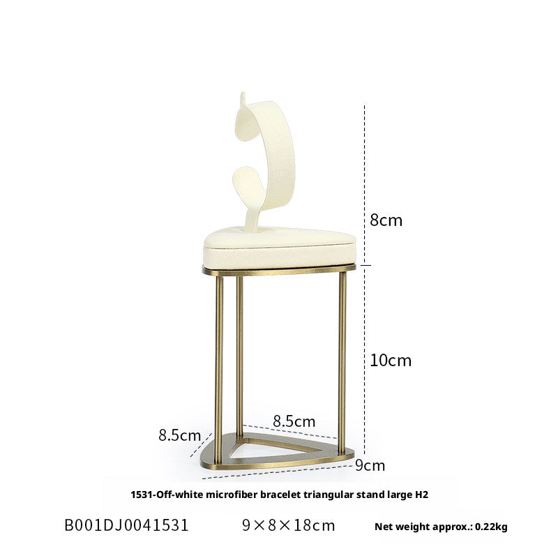 Minimalist Gold Metal Riser - Geometric Display for Shop