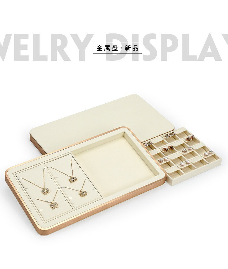 Minimalist Gold Metal Riser - Geometric Display for Shop