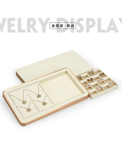 Minimalist Gold Metal Riser - Geometric Display for Shop