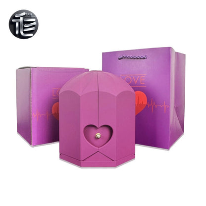 Ring Box for Proposal – Velvet Lined Wedding Ring Holder, Small Luxury Gift Box for Engagement,jewelry box