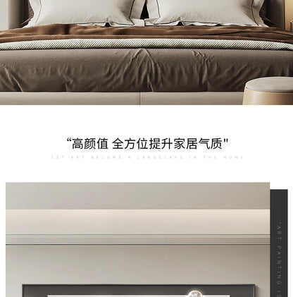 Modern light luxury bedroom painting bedside decoration painting advanced sense simple abstract room master bedroom background wall horizontal plate hanging painting