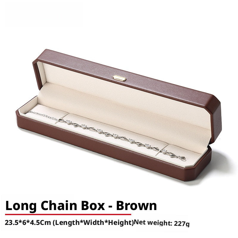 PU Leather Ring Box | Golden Velvet Interior for Engagement