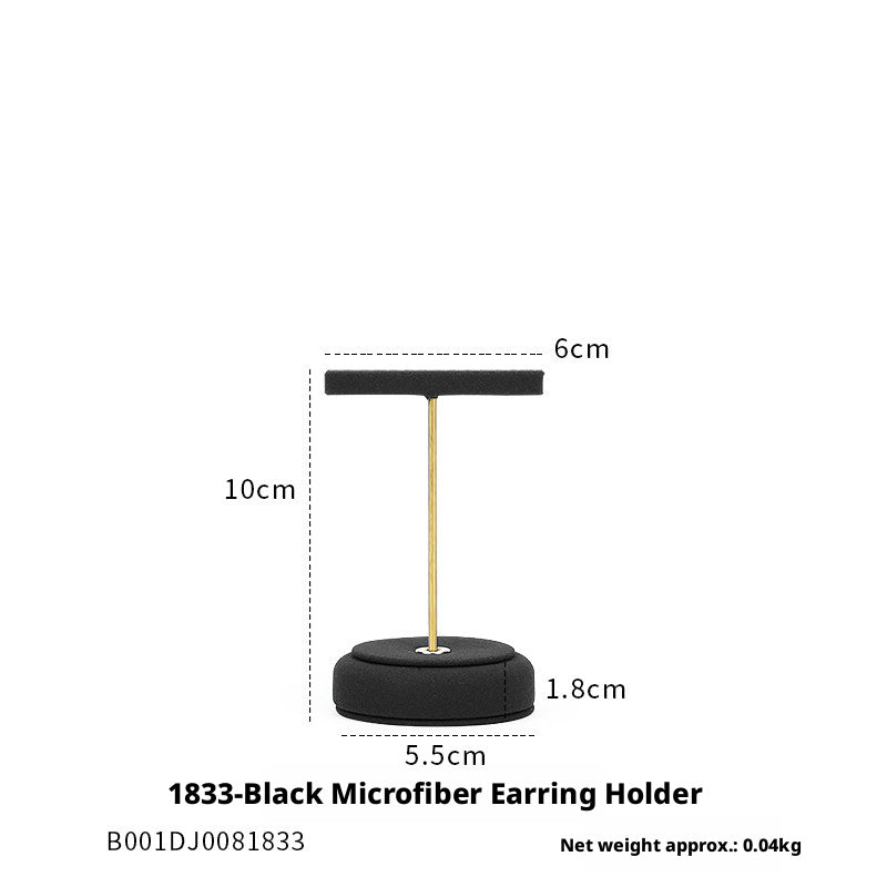 Finger Ring Display Tray - Black Metal Holder for Counter