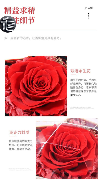 Engagement Ring Box Velvet – Wedding Ring Holder for Proposal, Luxury Heart-Shaped Jewelry Gift Box