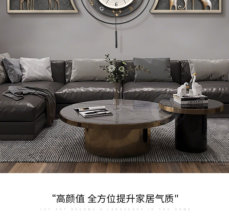 Modern light luxury living room decorative painting backed by a mountain sofa background wall hanging painting advanced sense atmosphere luminous wall painting