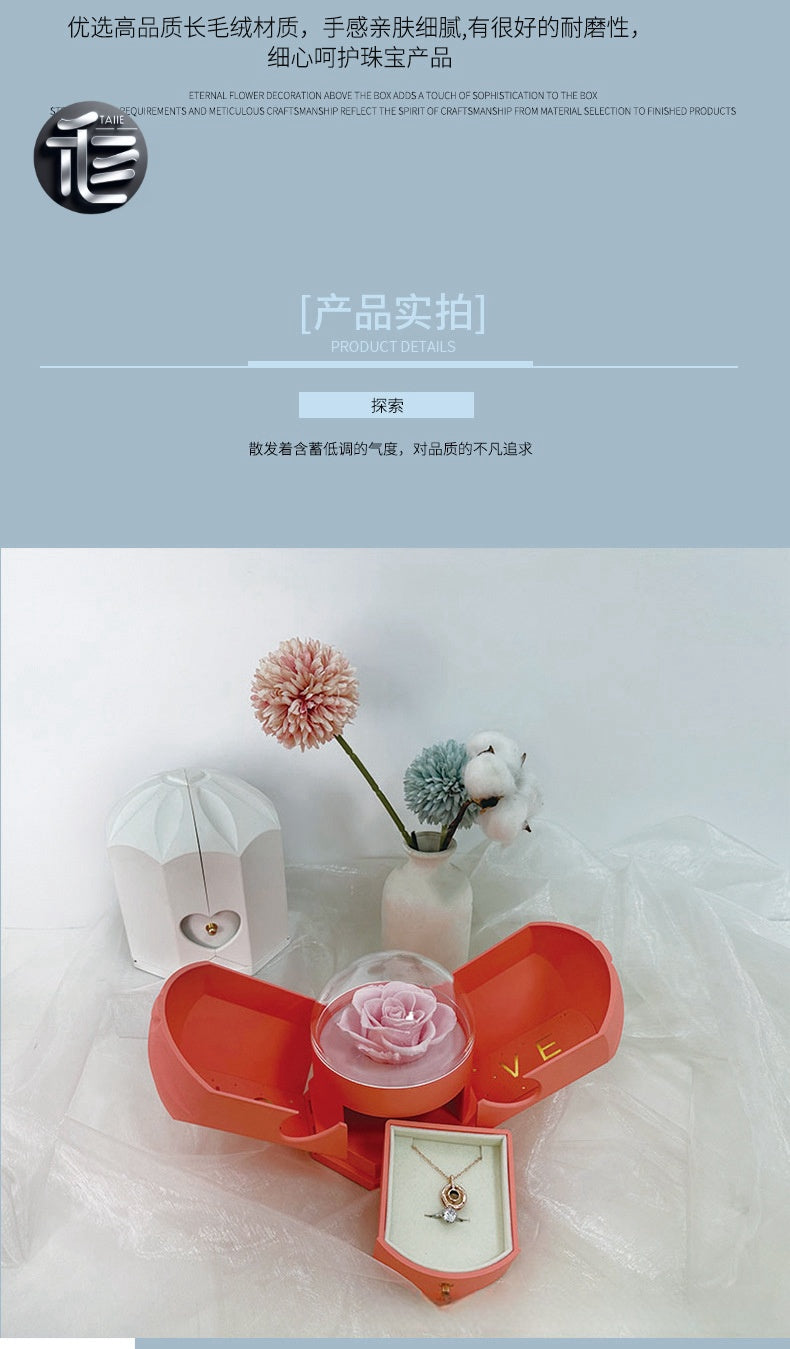 Ring Box for Proposal – Velvet Lined Wedding Ring Holder, Small Luxury Gift Box for Engagement,jewelry box