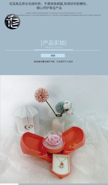 Ring Box for Proposal – Velvet Lined Wedding Ring Holder, Small Luxury Gift Box for Engagement,jewelry box