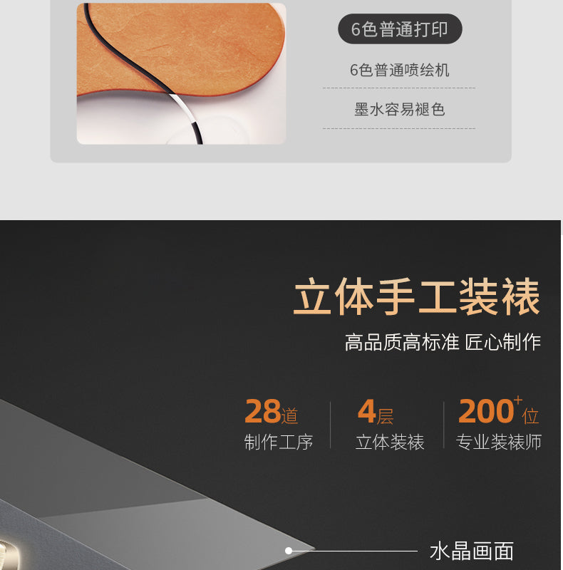 Modern light luxury living room decorative painting backed by mountains superimposed landscape wall painting advanced sense sofa background wall hanging painting