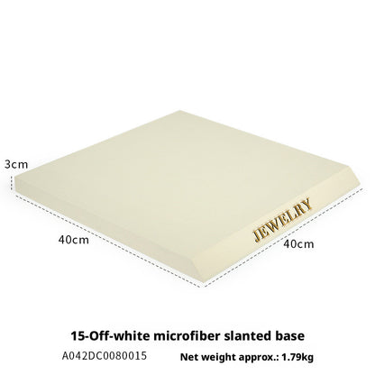 Modern Metal Suede Jewelry Organizer and Showcase Stand