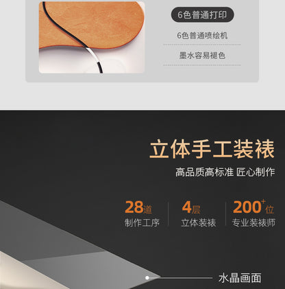 Modern light luxury living room decorative painting advanced sense superimposed painting stone to run abstract and simple sofa background wall hanging painting
