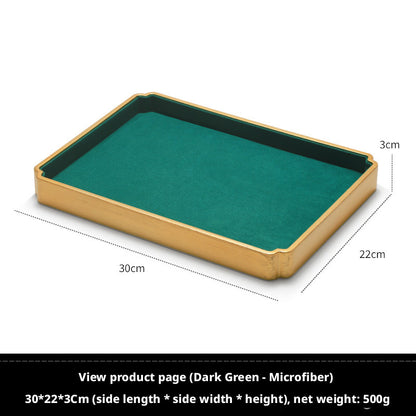 Finger Ring Display Tray - Black Metal Holder for Counter