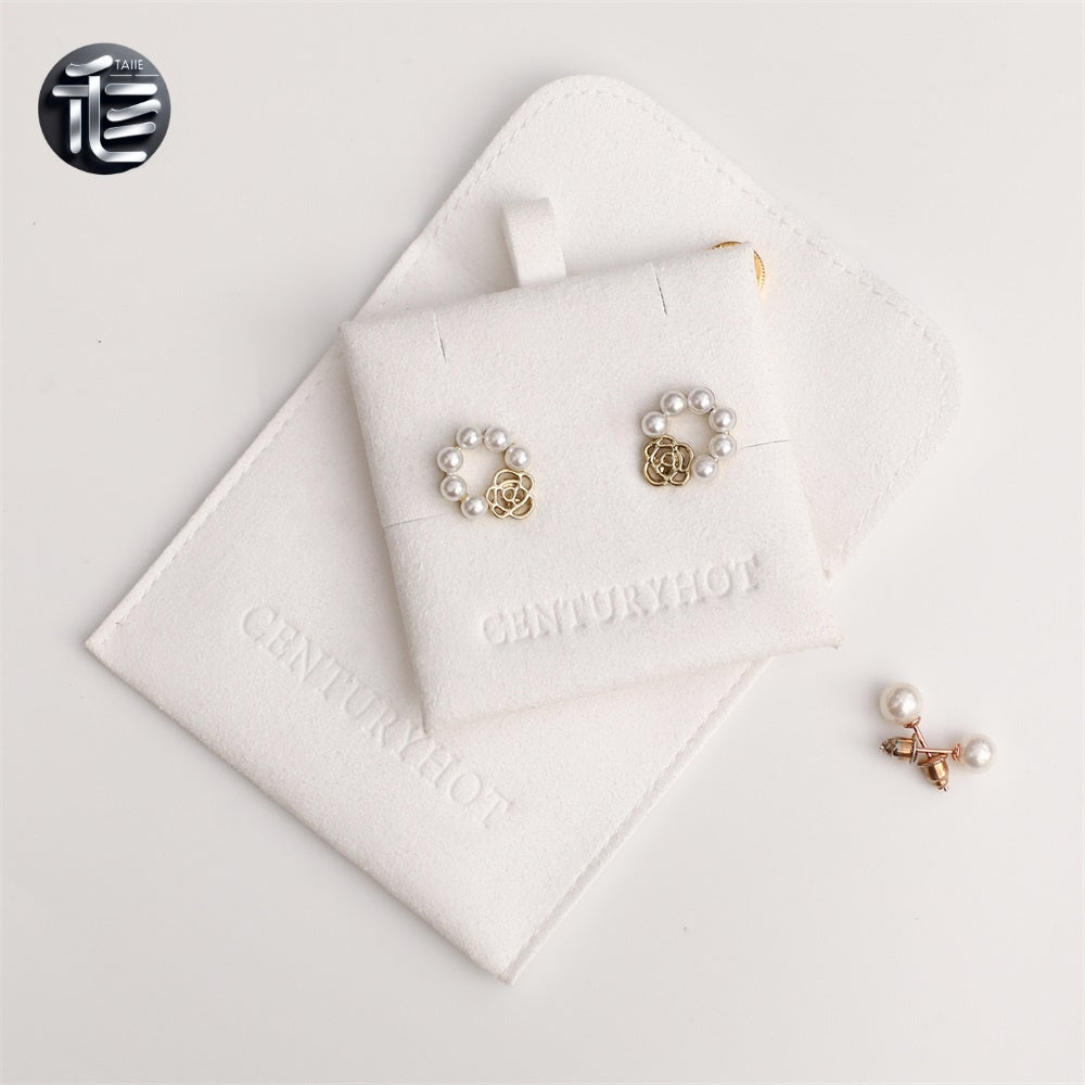 Jewelry pouch,Suede jewelry bag,Small jewelry organizer,Travel jewelry pouch