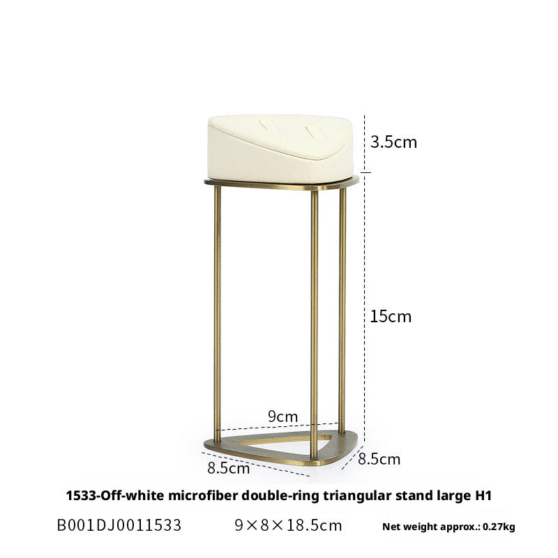 Minimalist Gold Metal Riser - Geometric Display for Shop
